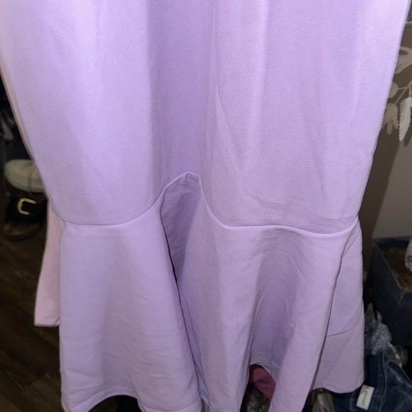 Janette Plus Lavender Midi Dress ties in back 3x poly spandex like new - Picture 5 of 7
